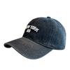 Letter Embroidery Washed Denim Cap Men's and Women's Spring and Summer Versatile Sun Hat Fashion Baseball Cap