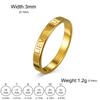 Cazador Engraving Name Rings for Women Men Stainless Steel Personalized Couple Dating Rings Jewelry Anniversary Birthday Gifts