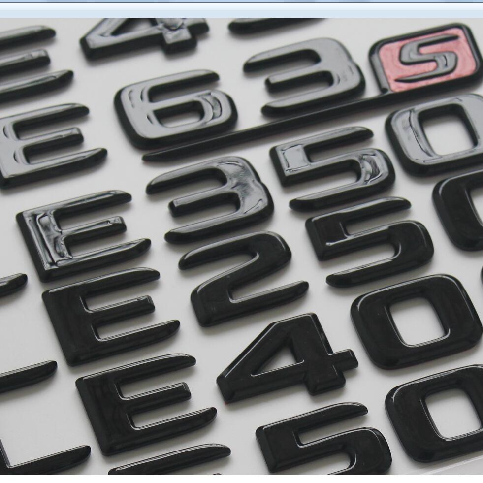 Gloss Black for W212 W213 E180 E200 E220 E250 AMG E260 E280 E300 E320 E350 E400 E450 E500 E550 4MATIC Emblems
