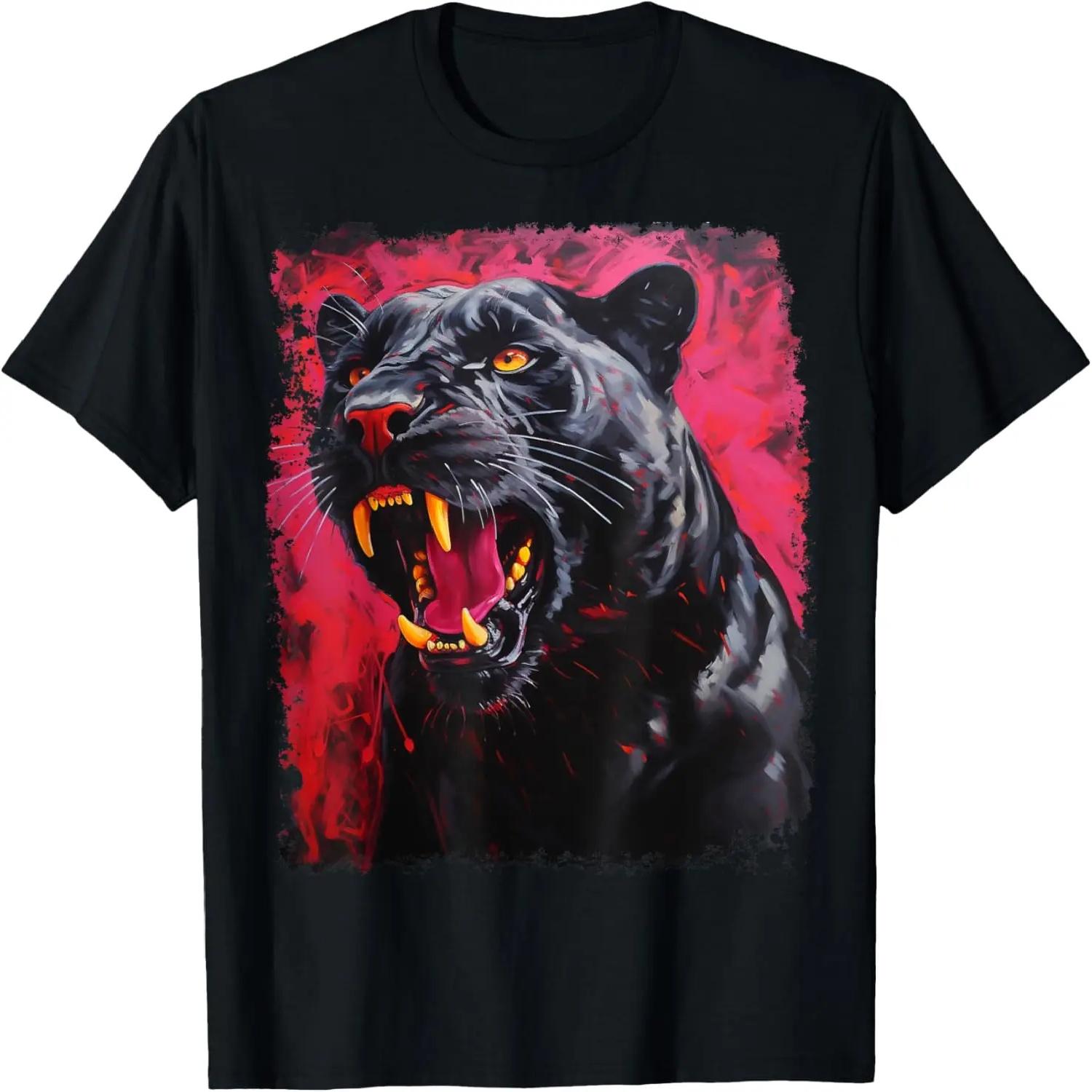 Red Panther Black T-Shirt XXXXL