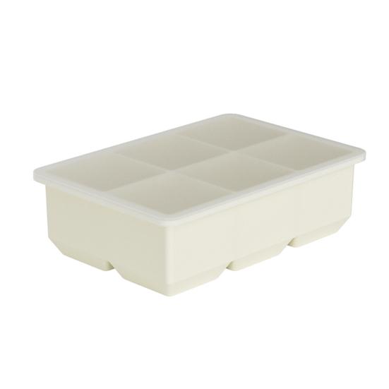 Large Silicone Ice Cube Tray with Lid Square Food-Grade Ice Mold for Freezer Easy-Release Ice Cube Maker for Home Family Kitchen Outdoor Travel