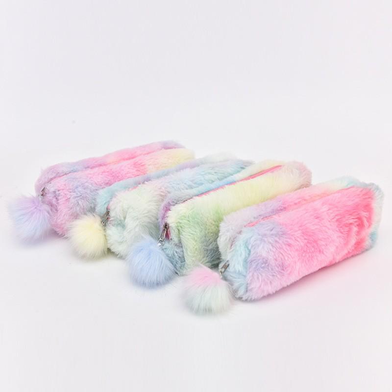 Japanese Style Plush Pencil Case: Cute, Large Capacity, Trendy Ins Stationery Bag for Students
