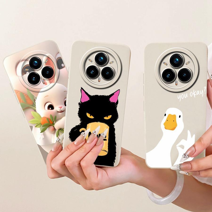 Für Realme 14 Pro Hülle 14Pro+ Cover Kaninchen Silikon Weiche Rückseite Für Realme14 Pro Plus RMX5051 Handyhülle Schutzhülle