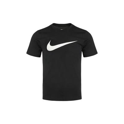 Sportbekleidung Swoosh Lässig Bedruckt Rundhals Kurzarm T-Shirt Herren Tops Schwarz DC5095-010