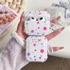 Polka dot bow four corners anti-drop applicable AirPods 1 protective case pro1/1/1 generation apple bluetooth headset case
