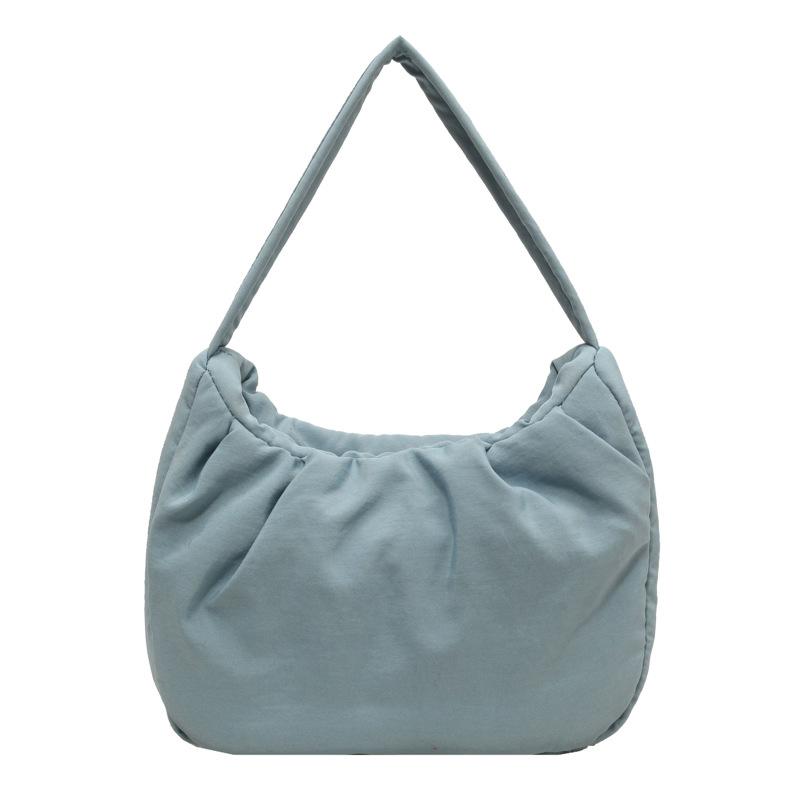 Niche Pleated Bag Women's 2023 Korean Version of Cream Candy Underarm Bag Casual Fashion Shoulder Portable Cloud Bag