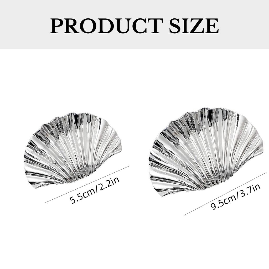 Elegant Gold Metal Shell Hair Claw Clip For Long Hair Women Practical And Stylish Hair Accesories Party Hairpin Headwear