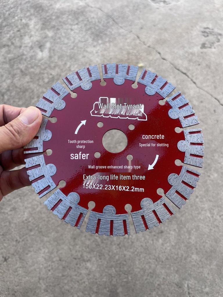 Diamond Cutting Disc for Wall Slotting & Concrete Grooving - Ideal for Stone, Marble, Renovation, Water & Electricity Projects