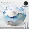 New Durable National Trend Style Fully Automatic Umbrella Folding Retro Sunshade Dual-Purpose Parasol Uv Sun Umbrella