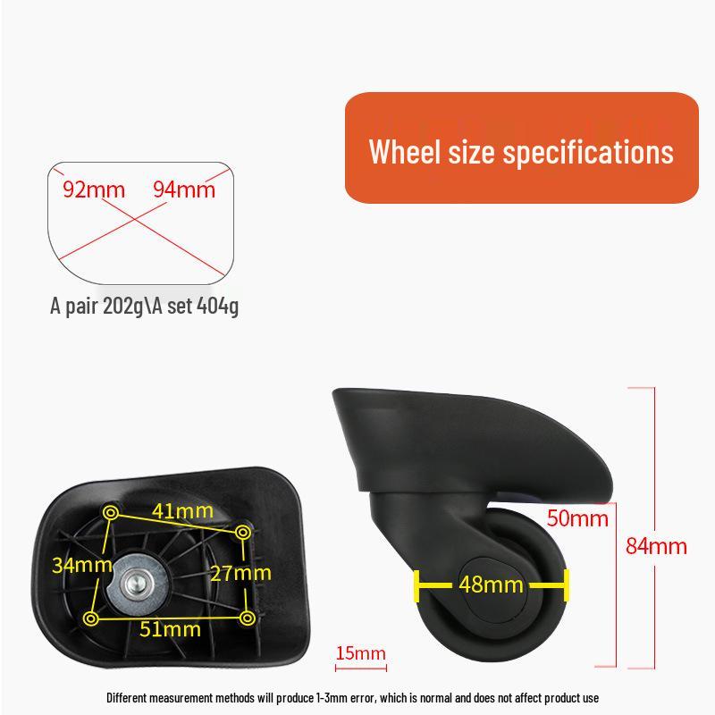 Accesorios Universales con Estilo para Ruedas de Equipaje - Ruedas Clásicas para Maletas de Viaje
