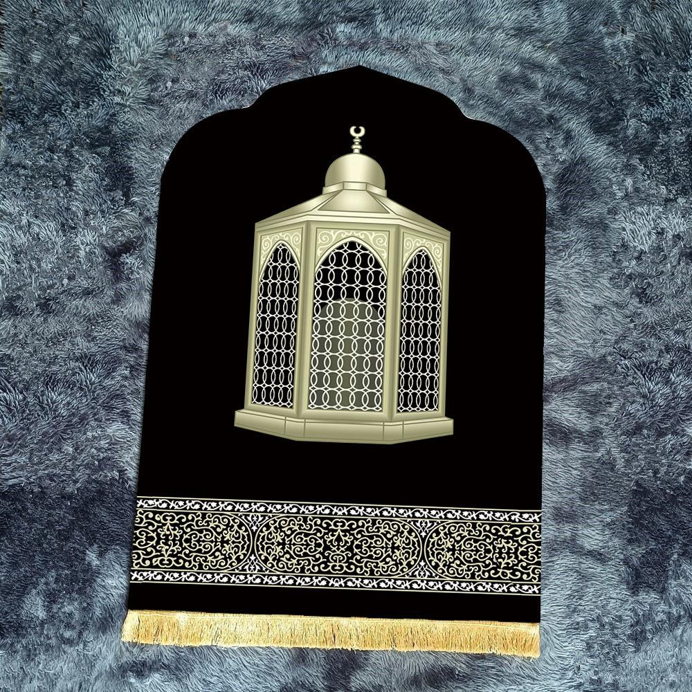 

Prayer Mat Islam Muslim Ethnic Style Mat Tassels Worship Blanket Door Floor Carpets Non-slip Soft Travel Prayer Rug Ramadan Gift 70x110cm