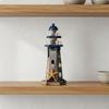 Coastal Design Lighthouse Statue Handcrafted Retro Model Nautical Decor for Restaurant,