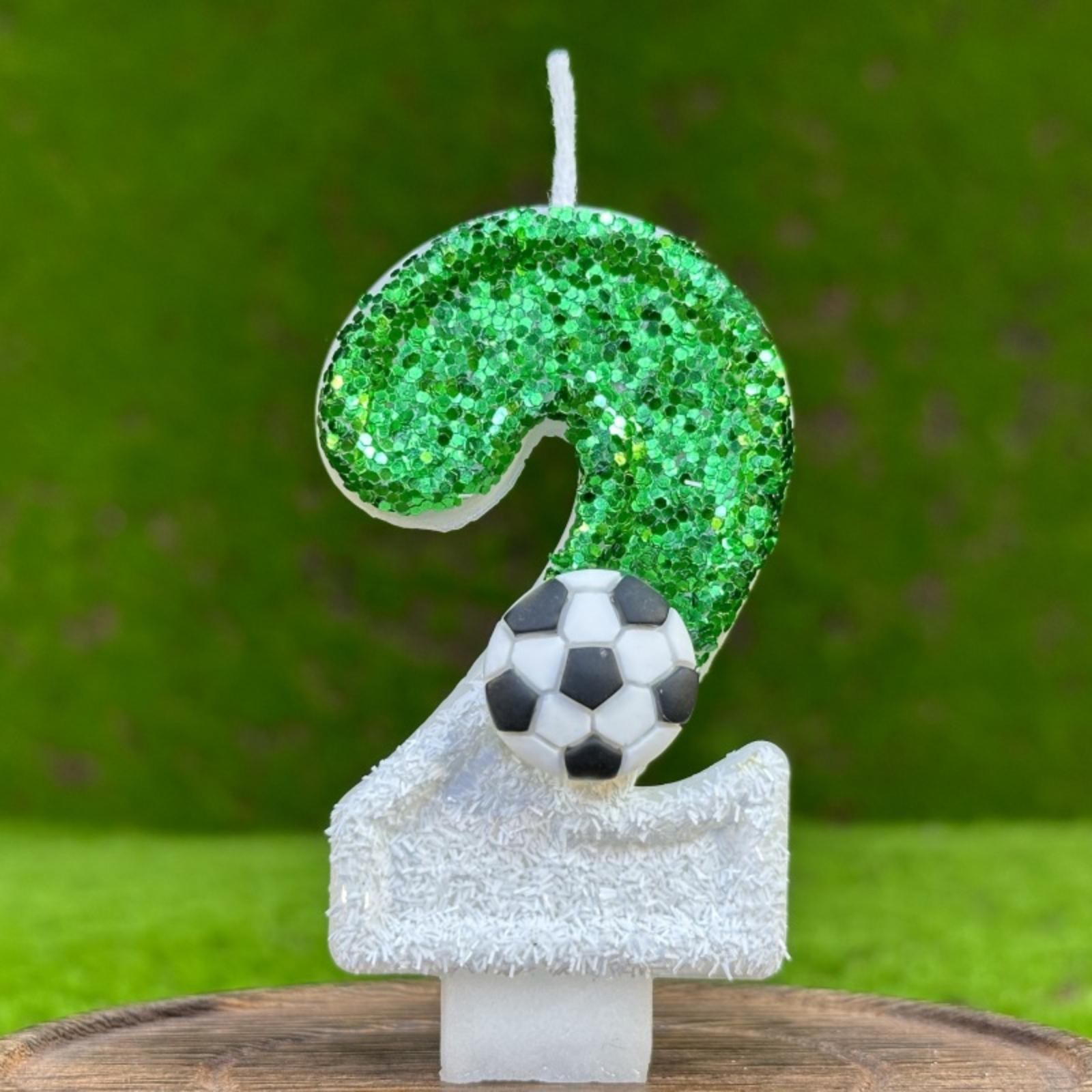 Creative Football Digital Birthday Candles One Size