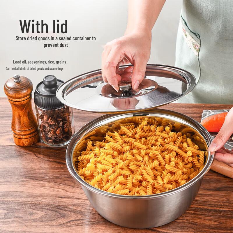 Zhi Shi Stainless Steel Kitchen Basin with Lid