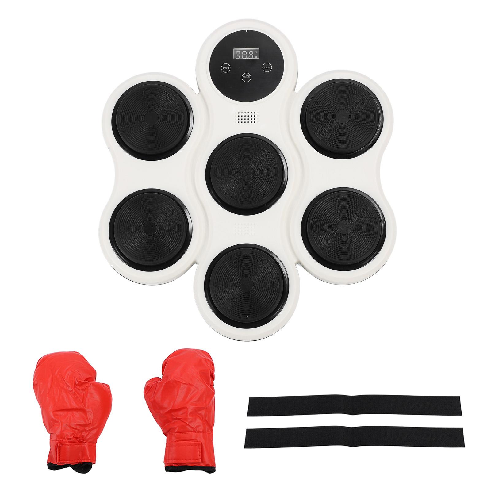 

Музыкальный боксёрский станок с регулируемой скоростью, таймер для снятия стресса, настенный электронный боксёрский станок белый