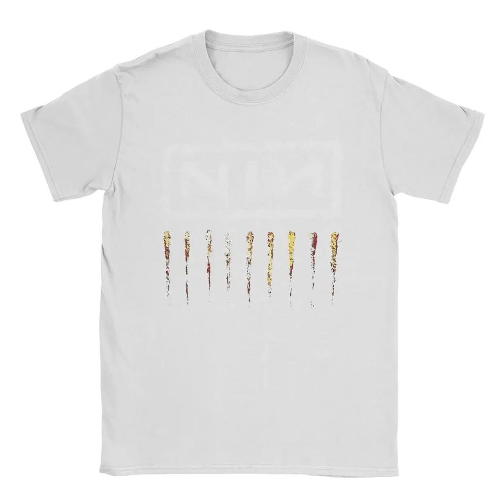 Nine Inch Nails NIN Unisex T Shirts Fashion Tee Shirt Short Sleeve Round Neck T-Shirt 100% Cotton Birthday Gift Clothes