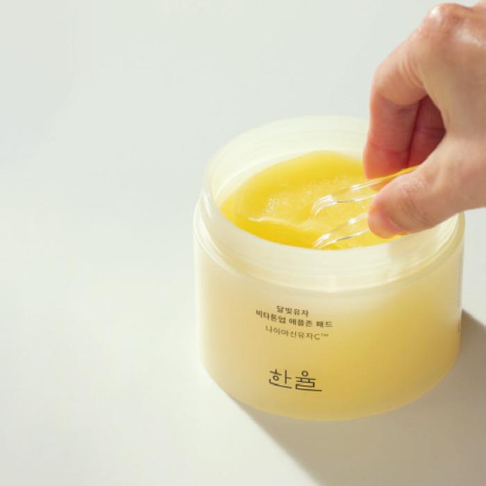 Hanyul Yuja Vita Tone Up Apfel-Zonenpad, 60 Stück, 105 ml