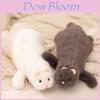 Mignonne Poupée Peluche Vison Noir et Blanc Jouets pour Enfants Pour Collectionneurs et Enfants