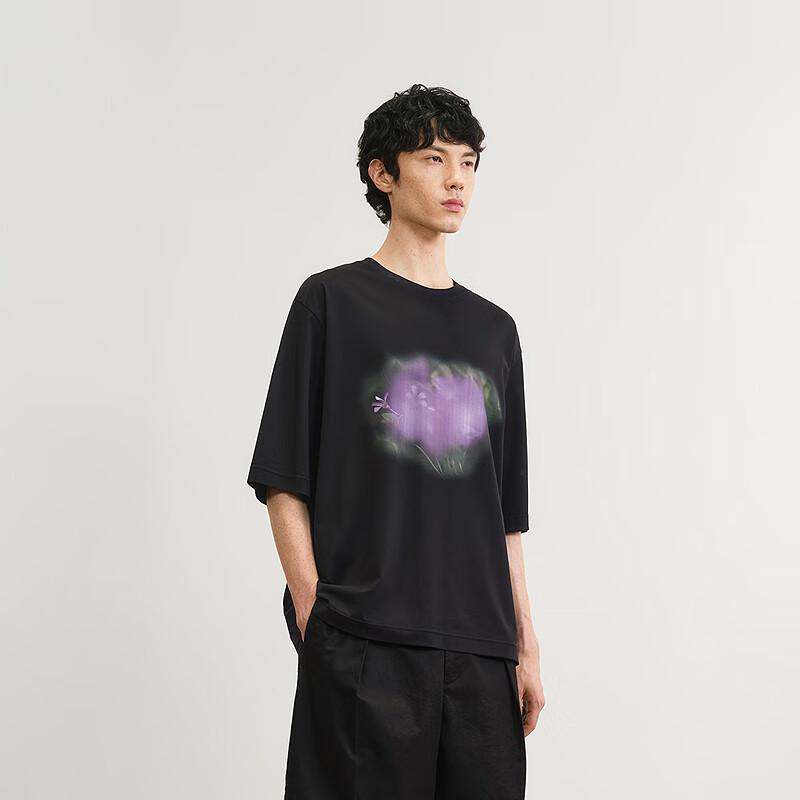 CROQUIS Men's 2025 Summer Loose Fit Crewneck T-Shirt