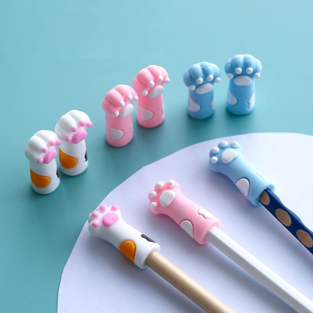 Student Supplies Cat Claw Pencil Cap Silica Gel Pencil Extender New Pen Cap