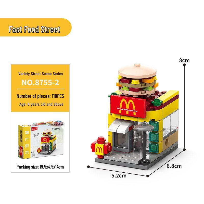 

Lele Brothers Образовательные блоки серии «Уличный вид», совместимые с Lego 8974