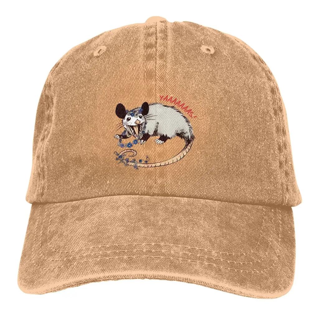 Daisy Chain Opossum Possum Yaaaas! Baseball Caps Peaked Cap  Sun Shade Hats For Men