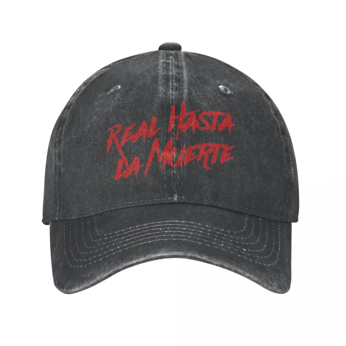 

Real Hasta La Muerte Anuel AA Hip-hop Baseball Cap Casual Distressed Denim Washed Sun Cap Outdoor Adjustable Fit Hats Cap Adjustable