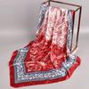 New Luxury  Square Scarf Design Shawl Wrap 90Cm Print Twill Silk Women Hijab Female Foulard Headband Bandana