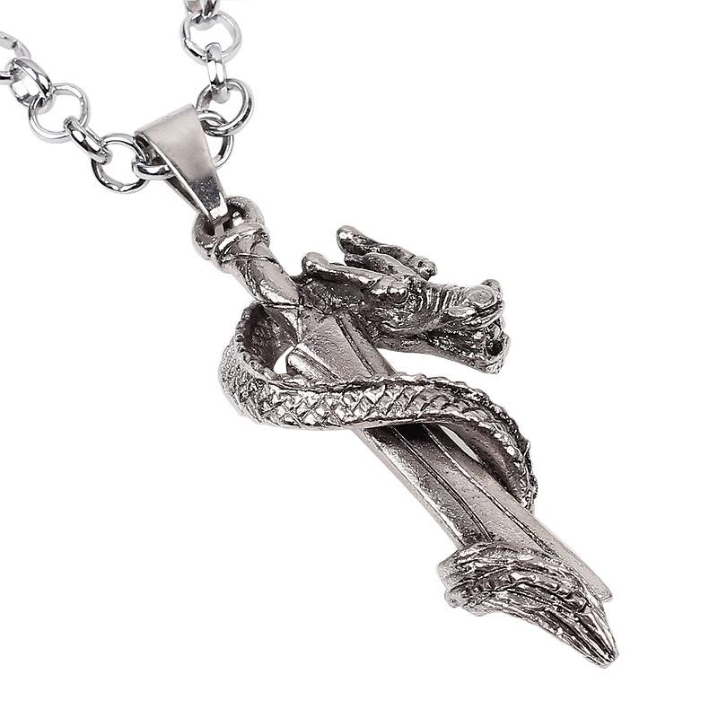 JMXD-Accessories Men's Boutique Necklace Owl Musical Instrument Guitar Animal Commodity Styling Personalized Jewelry