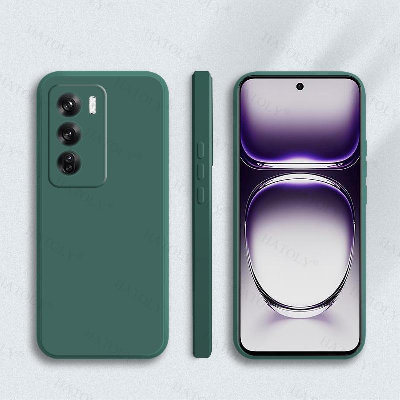 

For Oppo Reno 12 Case Cover For Oppo Reno 12 Pro 5G Global Liquid Silicone Candy Color Back Case For Oppo Reno 12 Case For Reno 12 Global