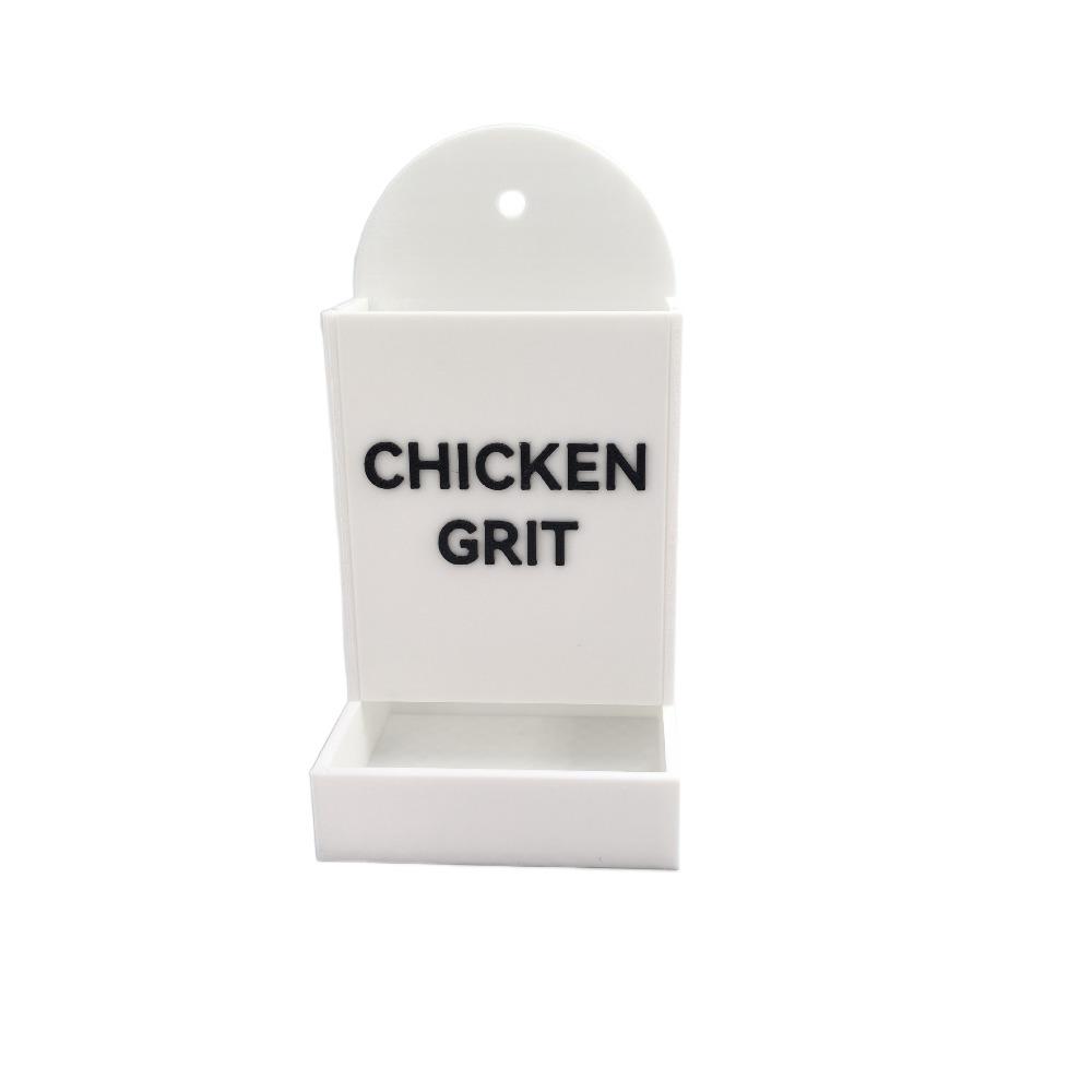 Creative Coop Feeding Station Wide Mouth Grit Dispenser Cute Gravity Poultry Feeder  Livestock Care