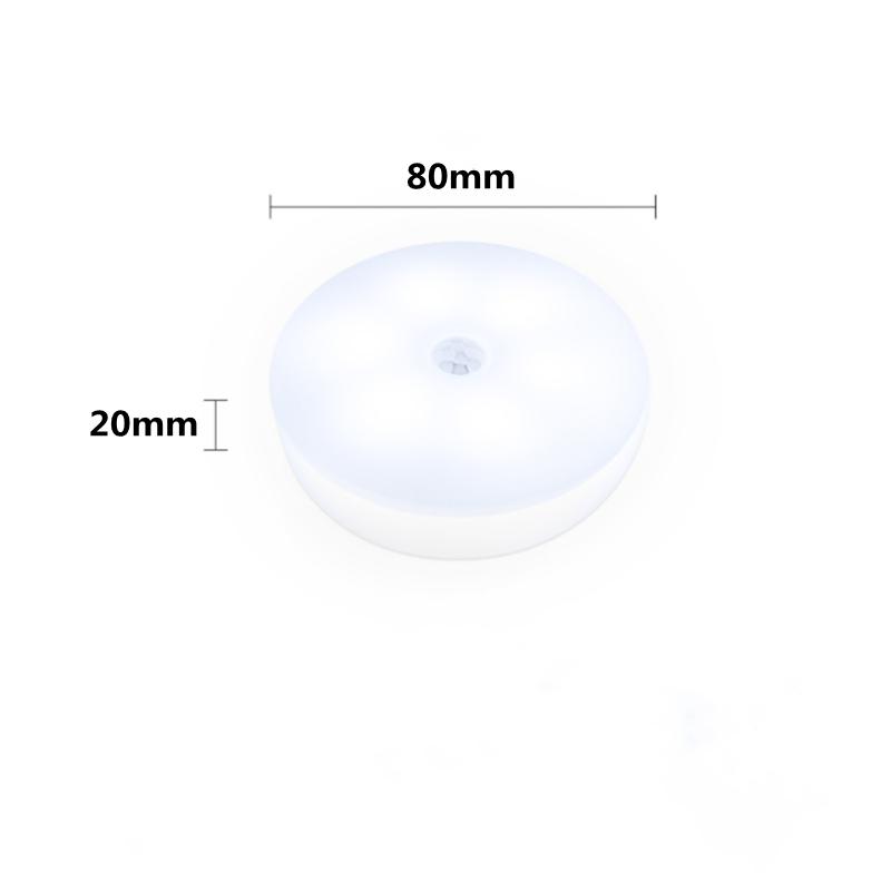 Night LED Lamp With Motion Sensor USB Charging Night Lights Wall Lamps For Cabinet Wardrobe Stairs Eye Protection Lighting