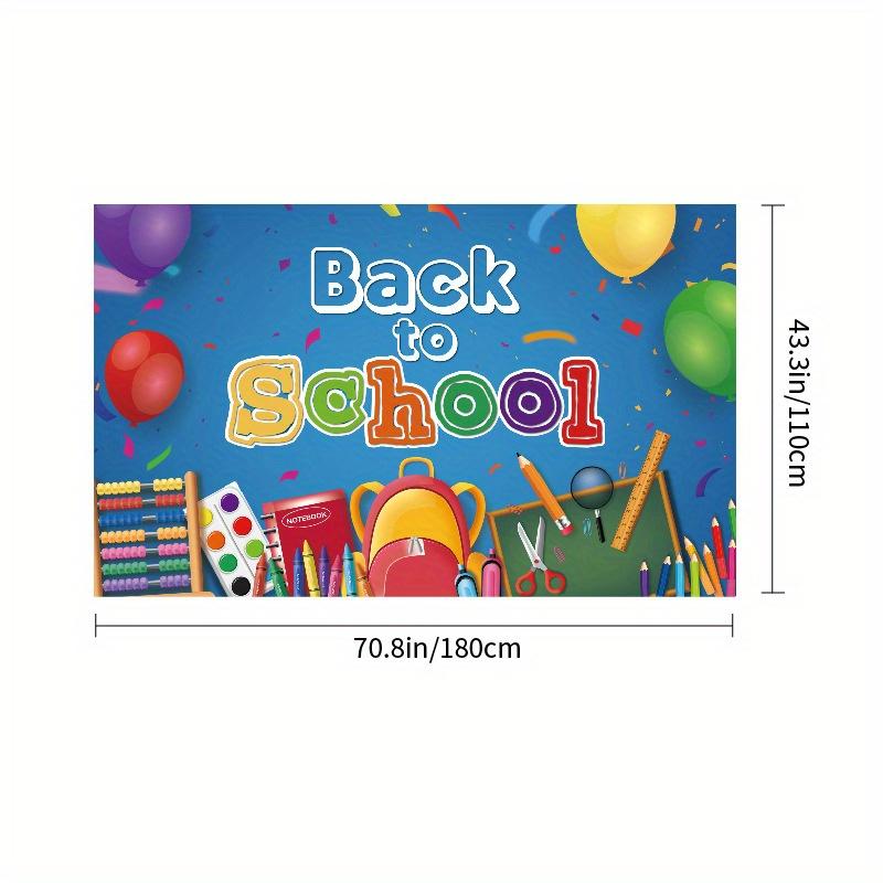 1pc Set Up Supplies, Hang Banners, Flags, Return To School, Party Activities, Take Photos, Background Cloth for The Beginning of The School Season