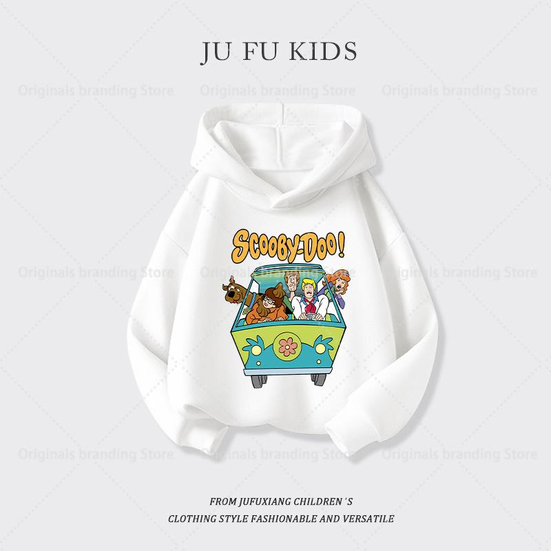 Scoobys-Doos Hoodie for Kid Toddler Kawaii Long-sleeved Girls Winter Thin Sweatshirt Fashion Printed Warm Children's Tops Gift