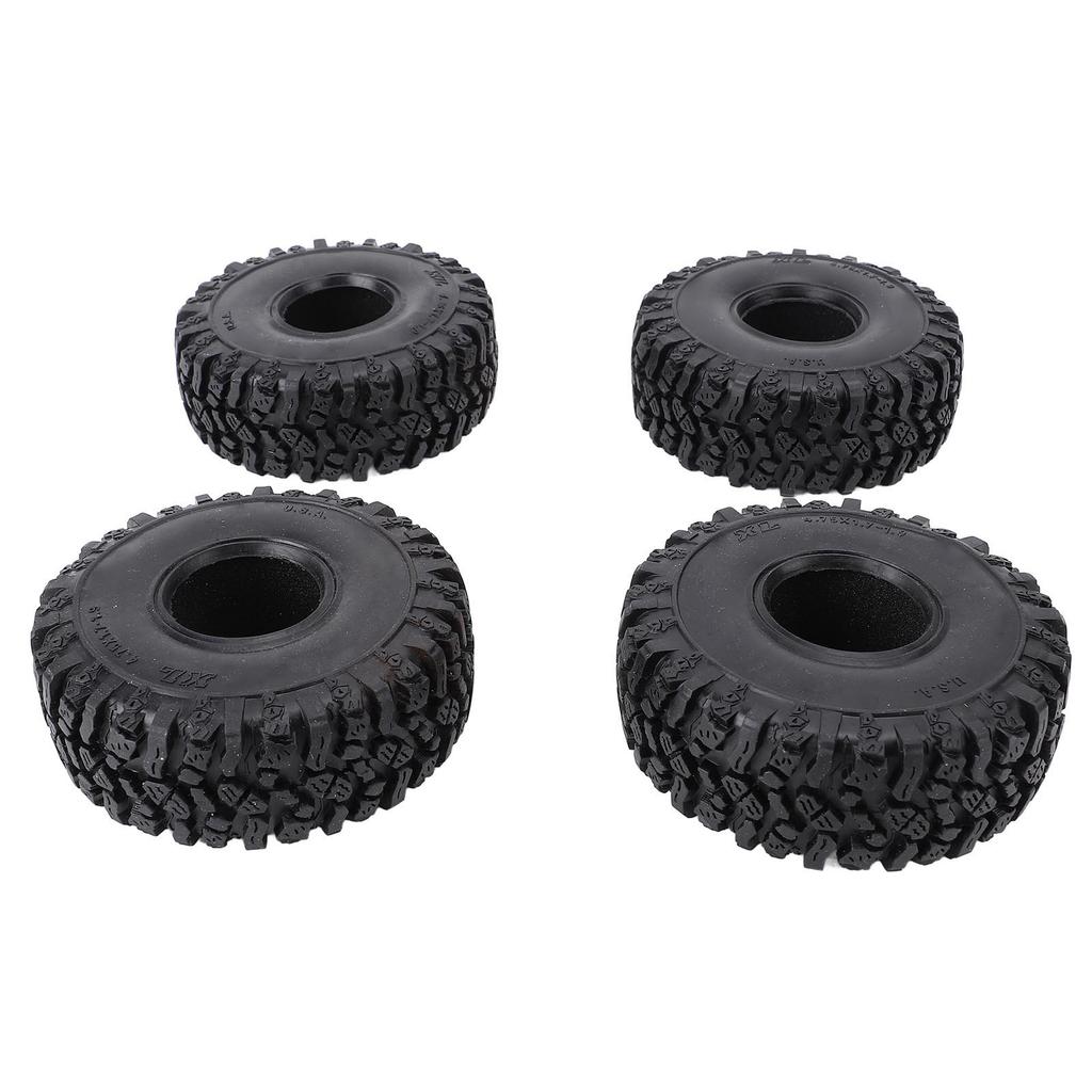 4PCS 1.9in 2.2in 120MM Rubber Rocks Tyres Wheel Tires for SCX10 90046 90047 RC Crawler Car