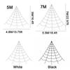 5M/7M Halloween Triangle Spider Web Extra Large Giant Spider Web Scary Lawn Spider Web  Indoor
