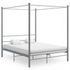 Day and Night - Day and Night Canopy Bed Frame Without Mattress Metal Grey 160x200 Cm
