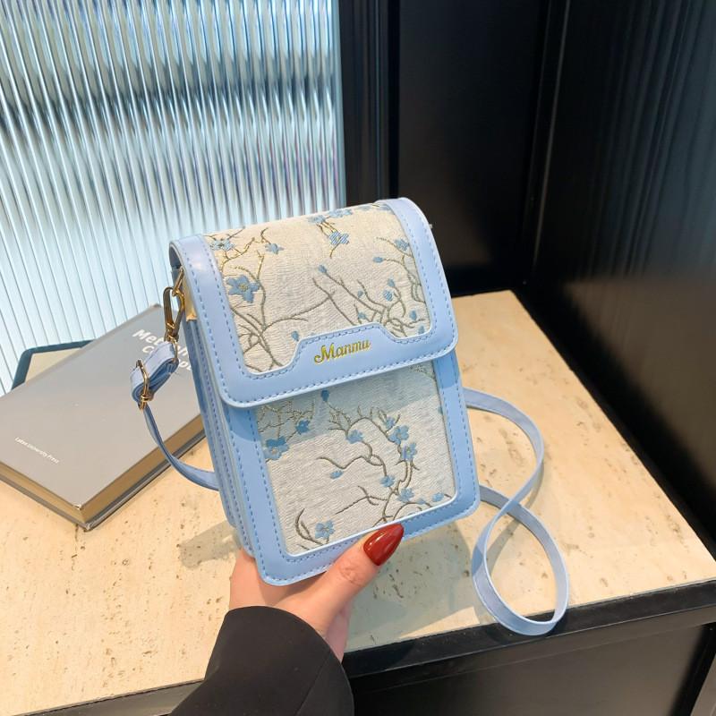 Stylish Blue Pink And White Pu Small Square Bag For Women Ideal For Summer Outfits