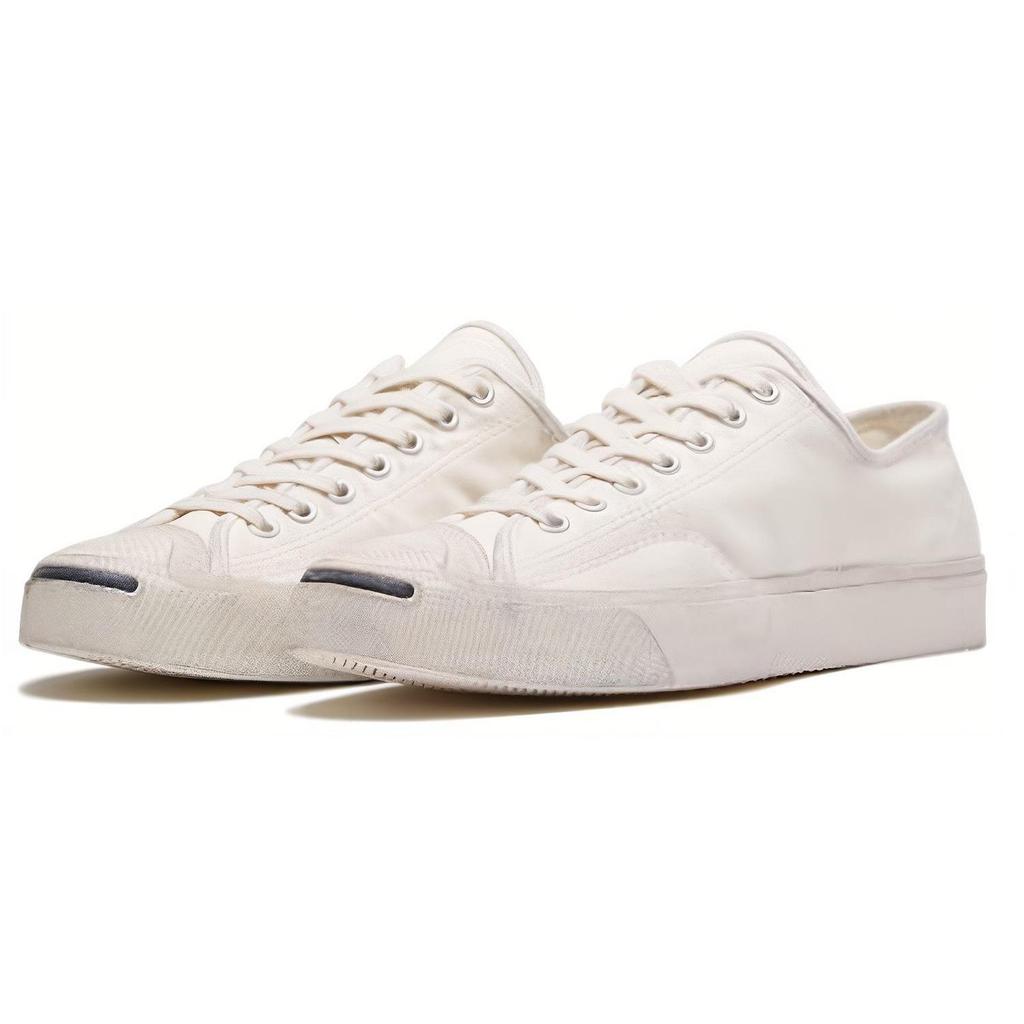 Converse Jack Purcell Lightweight Low top Canvas Shoes Unisex Pure White 164103c
