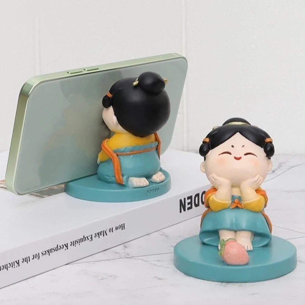 Resin Chinese New Year Ornaments Chinese New Year Style Mobile Phone Stand Home Party Decor