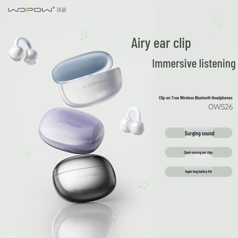 WOPOW OWS26 Open-ear Clip-on Bluetooth Sports Earbuds