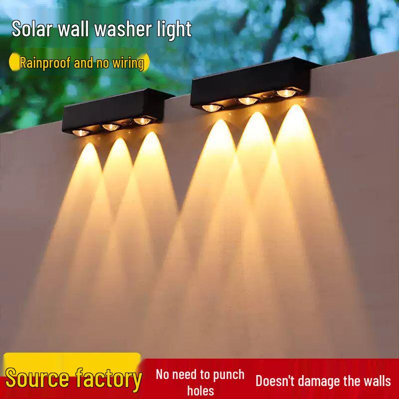 Solar Courtyard & Balcony Atmosphere Wall Spotlight