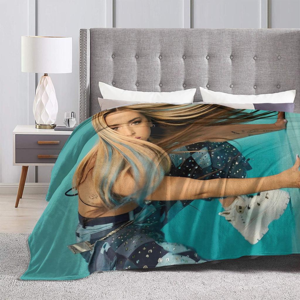 L-Lolas I-Indigos Spanish Singer Blanket Soft Print Plush Throw Blanket For Couch Bed Decorative Flannel Bedspread Bed Cover