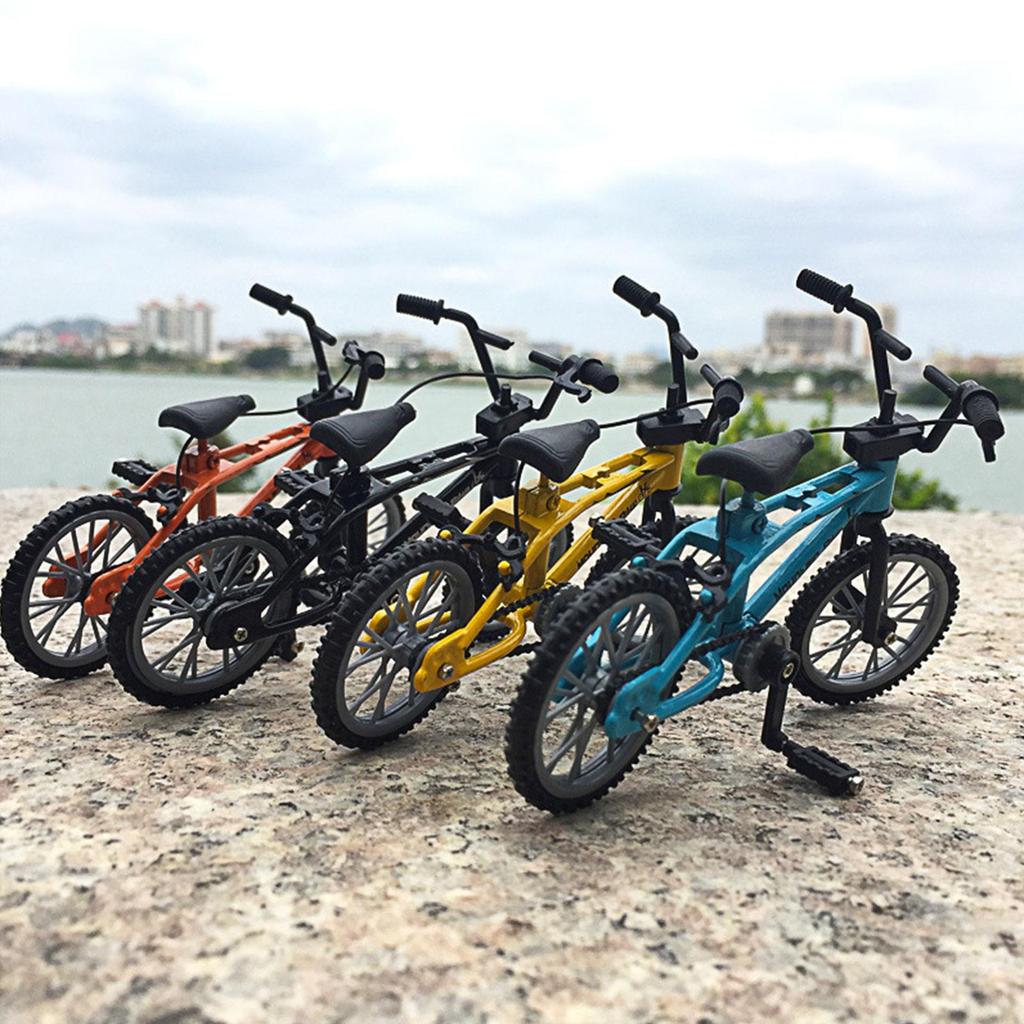 1 stk Retro Legering Mini Finger BMX Sykkel Montering Sykkel Modell Leker Gadgets Gave Leker Modell Mini Bærbar Sykkel For Barn