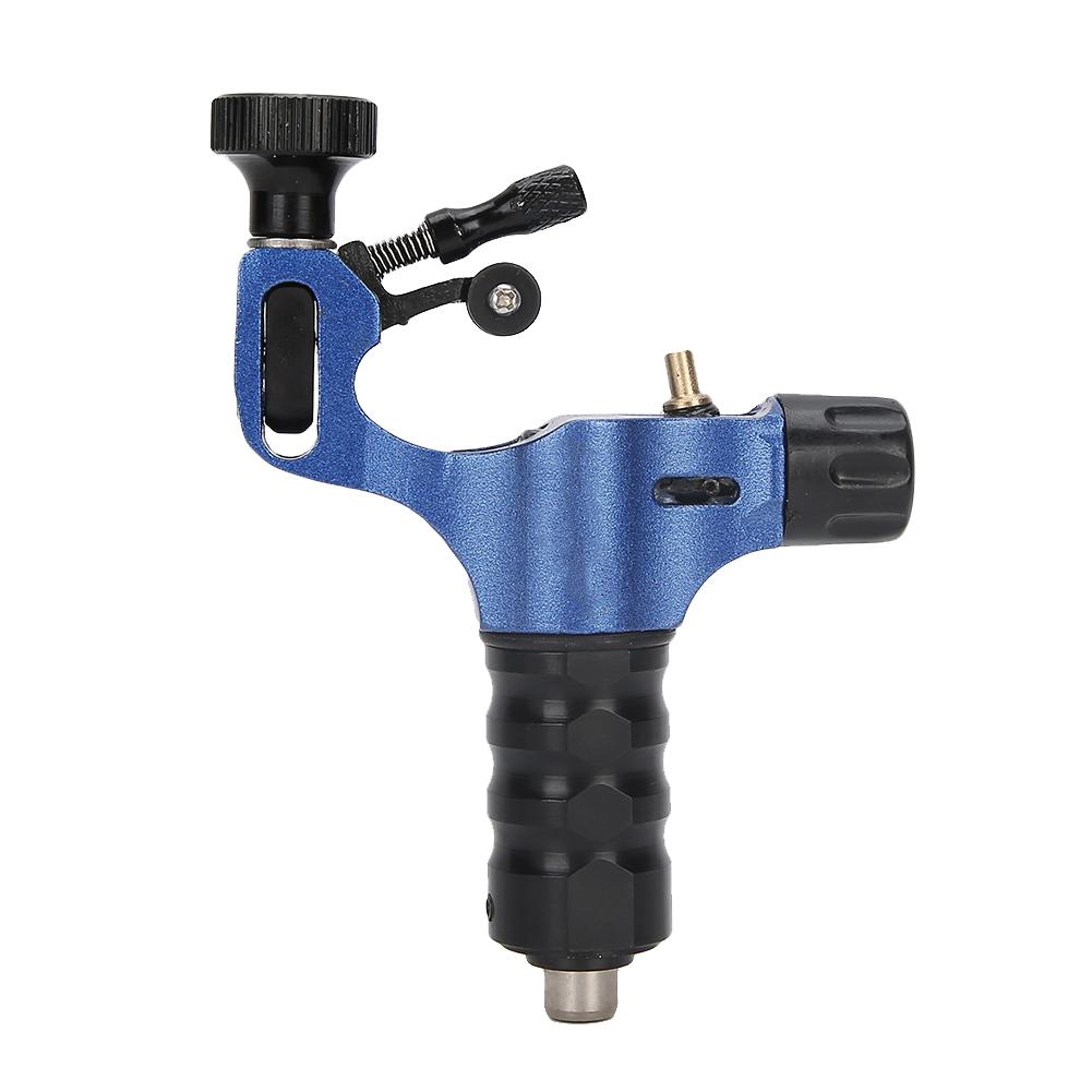 Mașină de tatuat profesională portabilă cu motor puternic, mașină de tatuat pentru linie și umbră, interfață RCA, albastru