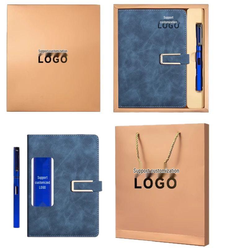 Luxury Logo Notebook Gift Set - Business Pages, Perfect for Corporate Souvenirs