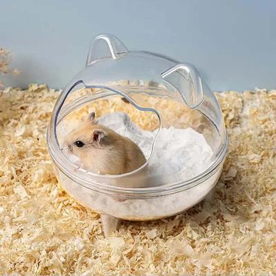 1 Adet Şeffaf Hamster Kum Banyo Kabı, Altın Ayı Banyo Kutusu, Kolay Sökülür, Kolay Temizlenir
