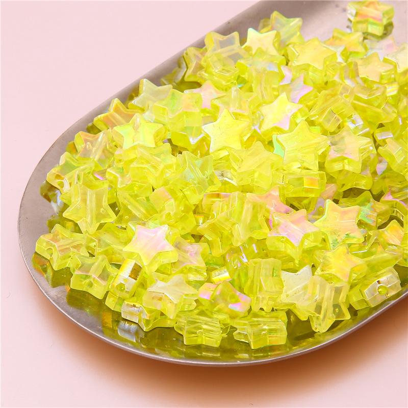 Handmade Beads Acrylic Color-plated Beads Handmade DIY Beaded Earrings Bracelet Cell Phone Chain Accessories Materials Loose Beads Making Accessories