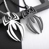 Horror Spider-Man Necklace: European & American Style, Stainless Steel Jewelry