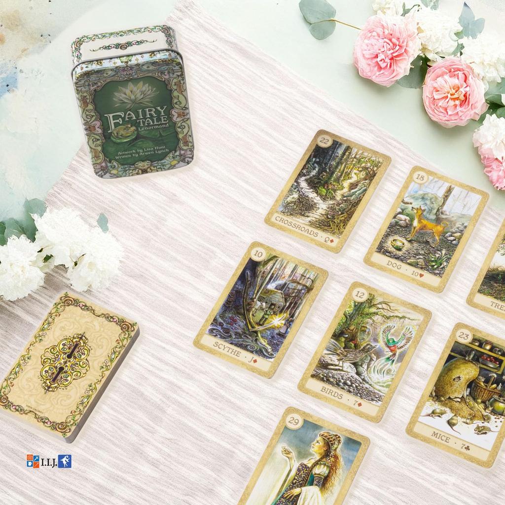 Lenormand Fairy Tale Lenormand Oracle Fortune Fairy with Japanese Authentic I.I.J Cards, Cards, Telling, Tales, Instructions,
